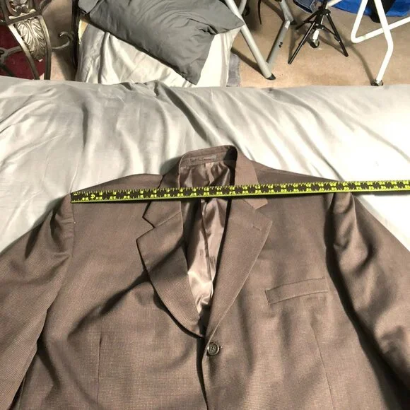 Daniel Gray Trio Mens Brown Blazer 50R Wool - Picture 9 of 16